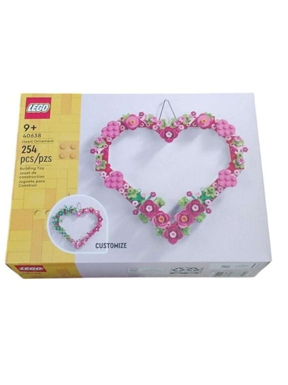 Lego Valentines 40638 Heart Ornament Gift Box Set